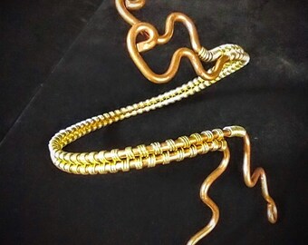 Gold Wrapped Copper Armlet