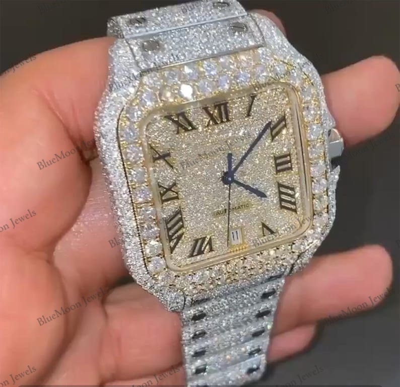Hip hop diamond watches hot sale