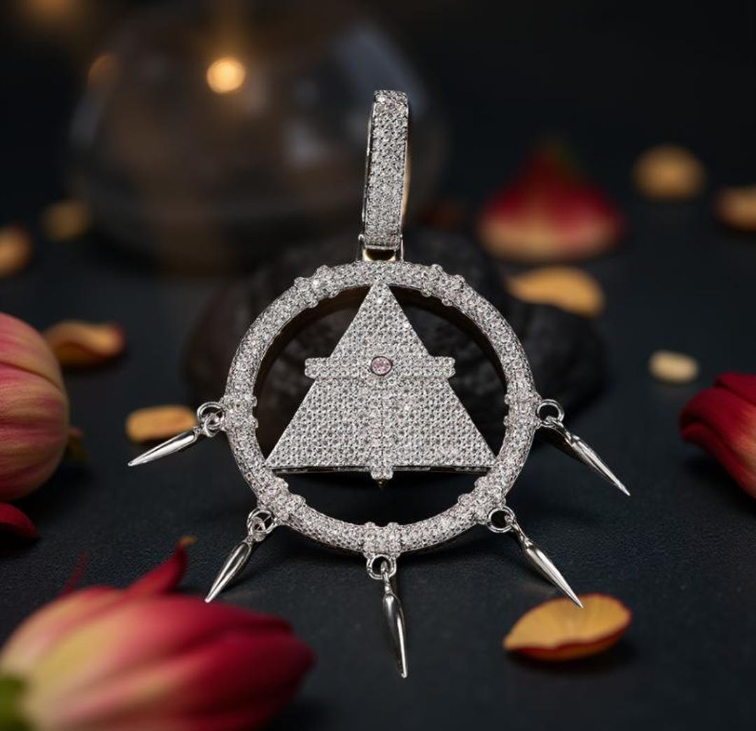 Custom Pyramid Rims Custom Pyramid Wheel Pendant, Iced Out VVS Moissanite Hip Hop Jewelry ...