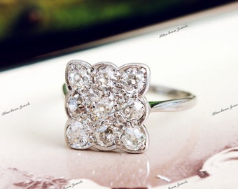 Art Deco Ring| 1.65 Ct Round Cut Diamond Engagement Ring| Wedding Ring| New Ring| Gift Ring| Anniversary Gift Ring