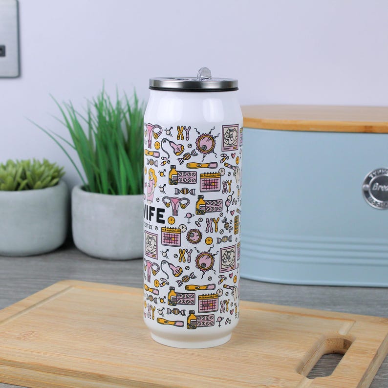 Midwife Mug/Travel Flask - Novelty Pregnancy Care Doctor Gifts - Tea/Coffee Cup Funny Personalised Presents image 11