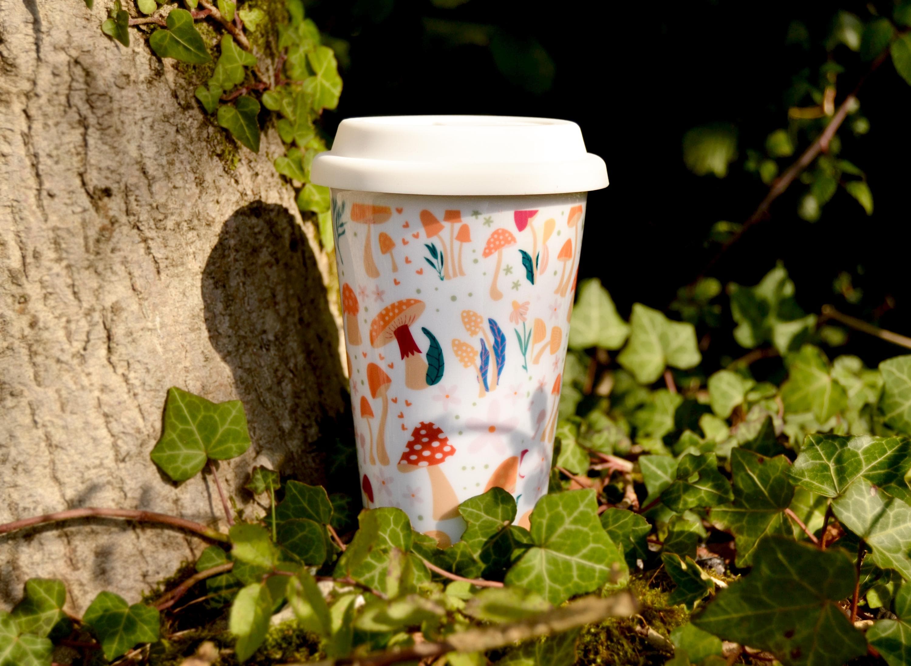 MYMISOR Tasse à Café En Acier Inoxydable Avec Couvercle En