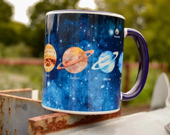 Tazza del sistema solare - Stelle e pianeti in ceramica, tè/caffè, regali di astrologia e spazio