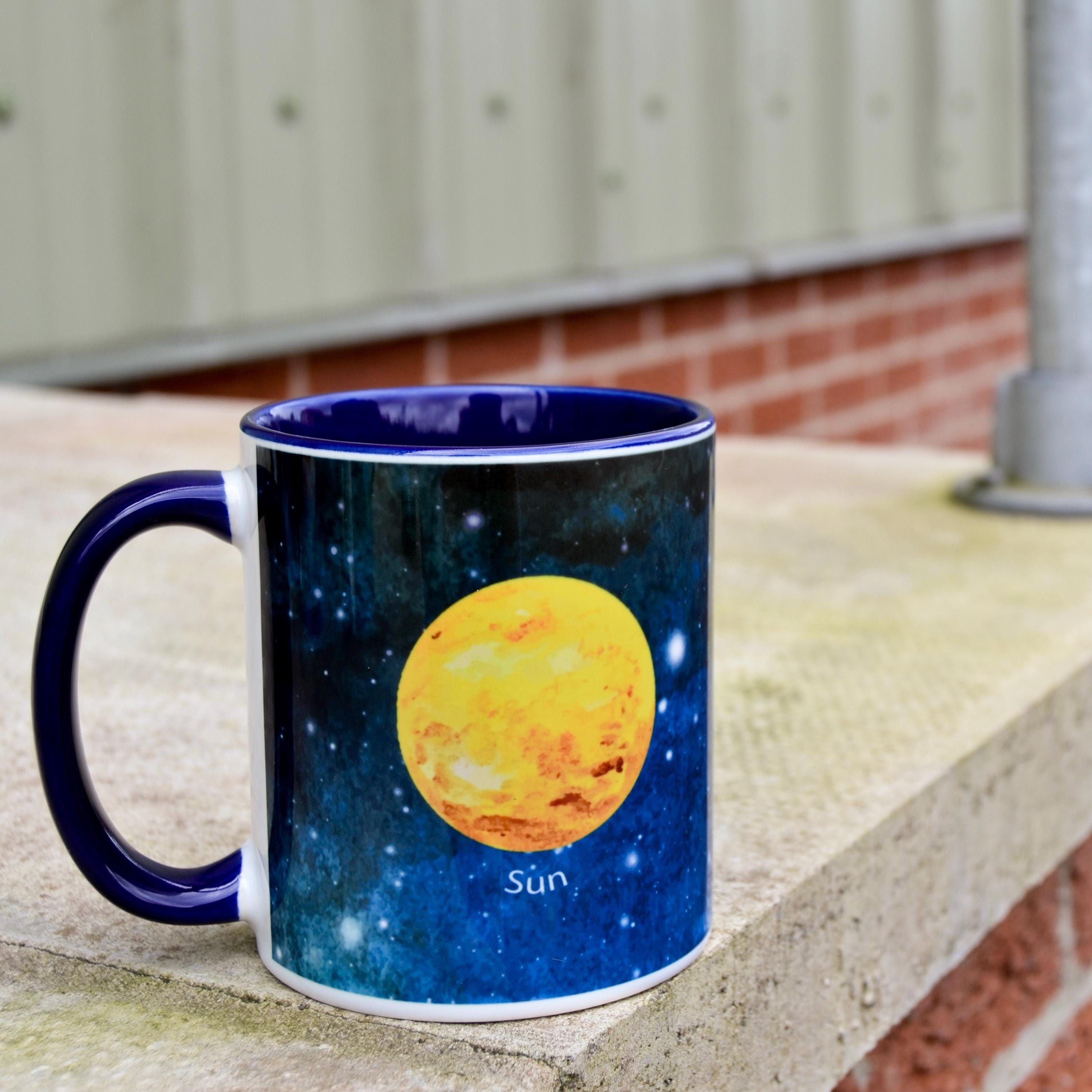 MakeThisMine Mug Personnalisé Pour Enfant Motif Planètes