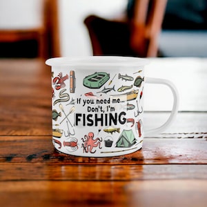 Enamel Fishing Mug -  UK