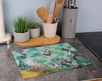 Wizard of Oz Smooth Glass Worktop Protector/Chopping Board - Movie/Book Themed Kitchenware Gifts