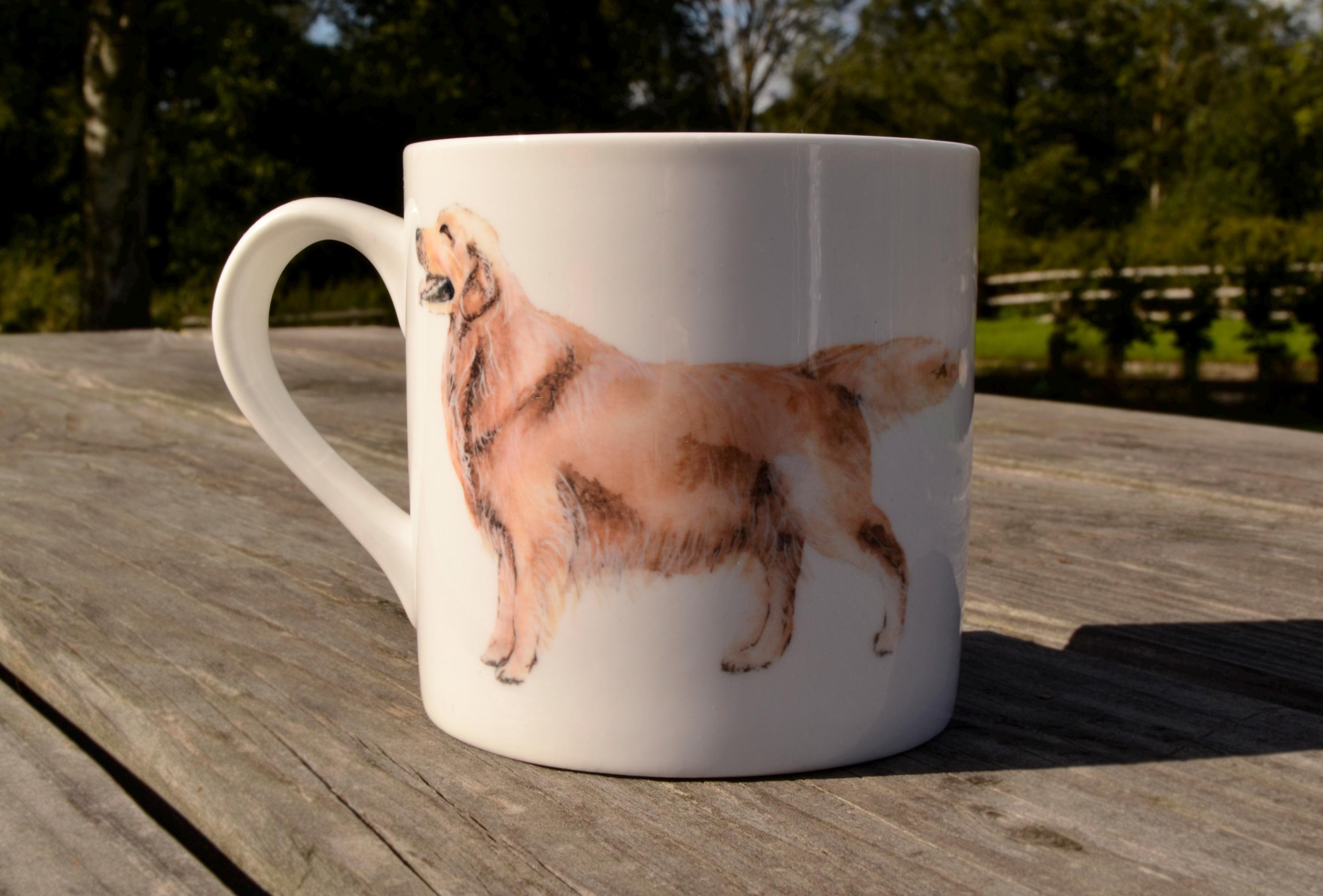 Golden Retriever - Trousse per Cosmetici, Regalo per Amanti del Cane, Borsa per Il Trucco Con Cerniera, Kit di Sopravvivenza per la Mamma, Rimani Golden Dog
