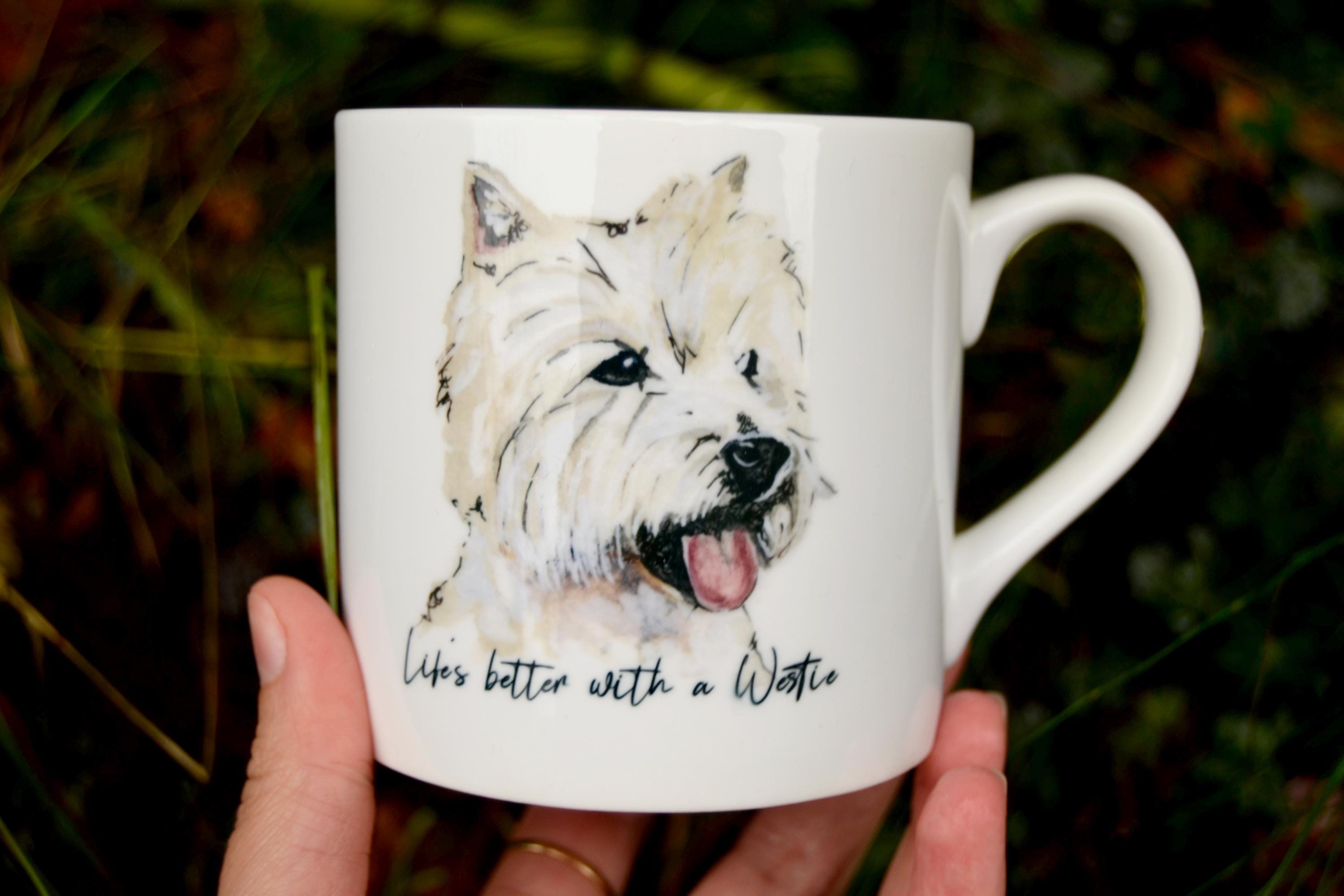 2 Piece Westie PJ Set - Bones 2 Piece Westie PJ Set - Bones