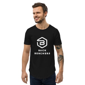 Backbenchers Men&#39;s Curved T-Shirt