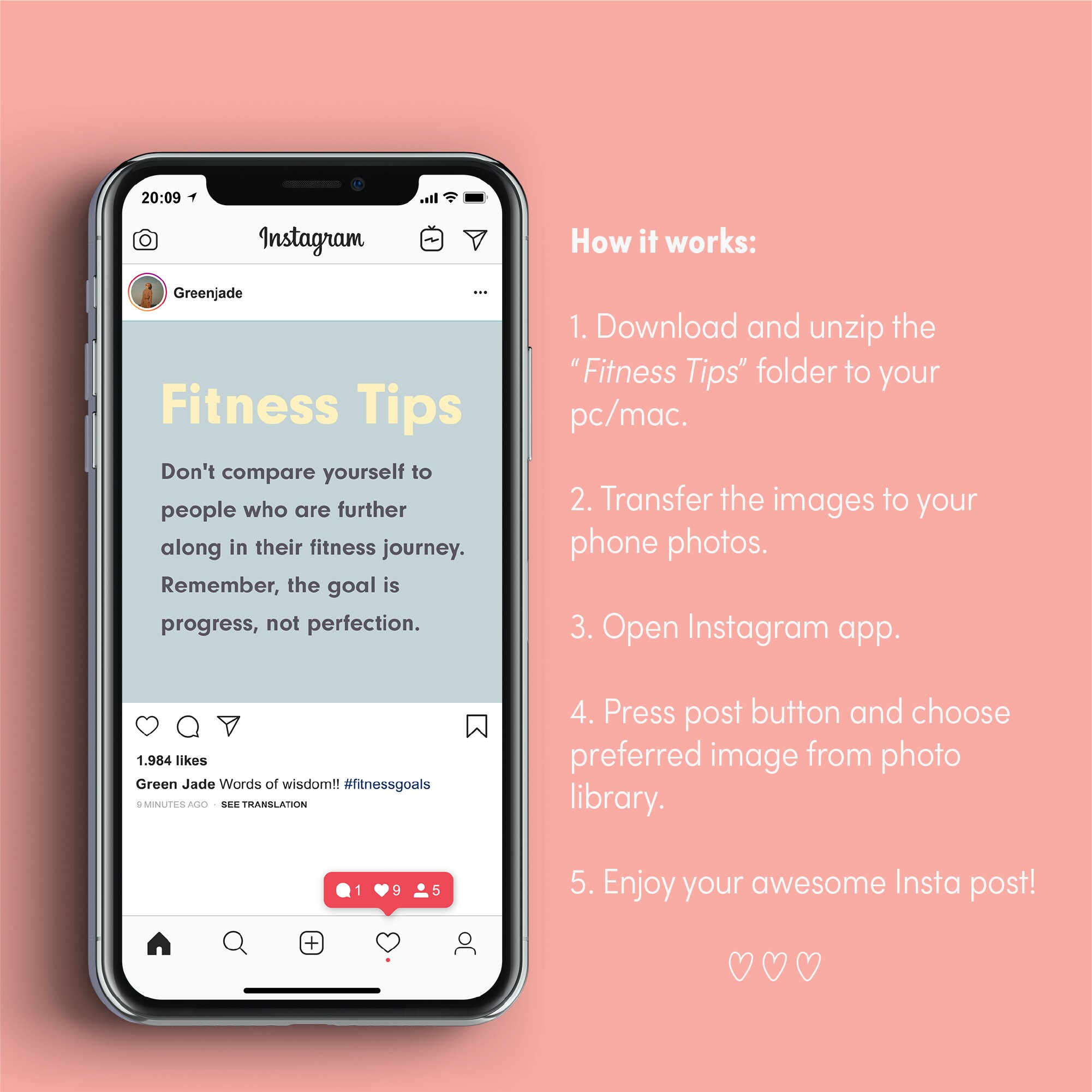 20 Fitness Tips for Instagram, Ready to Use Posts, Social Media Wellness  Quotes, Inspirational Content for Personal Trainer, Fitness Coach - Etsy