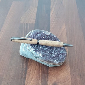 Handgedraaide, hervulbare houten balpen