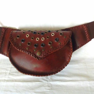 Cow leather belt pocket, original belt pocket leather, hand made belt pocket, hippie belt pocket, bohemian pocket, trival fashion pocket