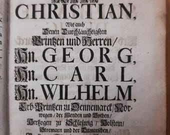 Antique book 1703 - Johannes Lassenius, The Holy Morals on the Gospels & Epistles - Copenhagen