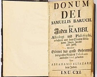 Donum Dei Samuelis Baruch 1735 – Rare alchemical masterpiece with copperplate engravings, rebound