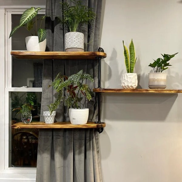 Rotating Plant Shelf for Wall Etsy