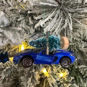 Porsche 918 Spyder Blue Open Doors Christmas Tree Christmas Ornament Hot Wheel Car