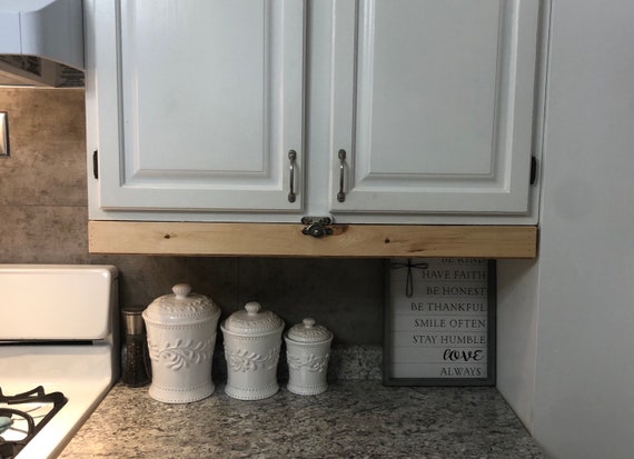 Natural Wood Kitchen Spice Rack Organizer for Cabinet 4 Tiers Tray