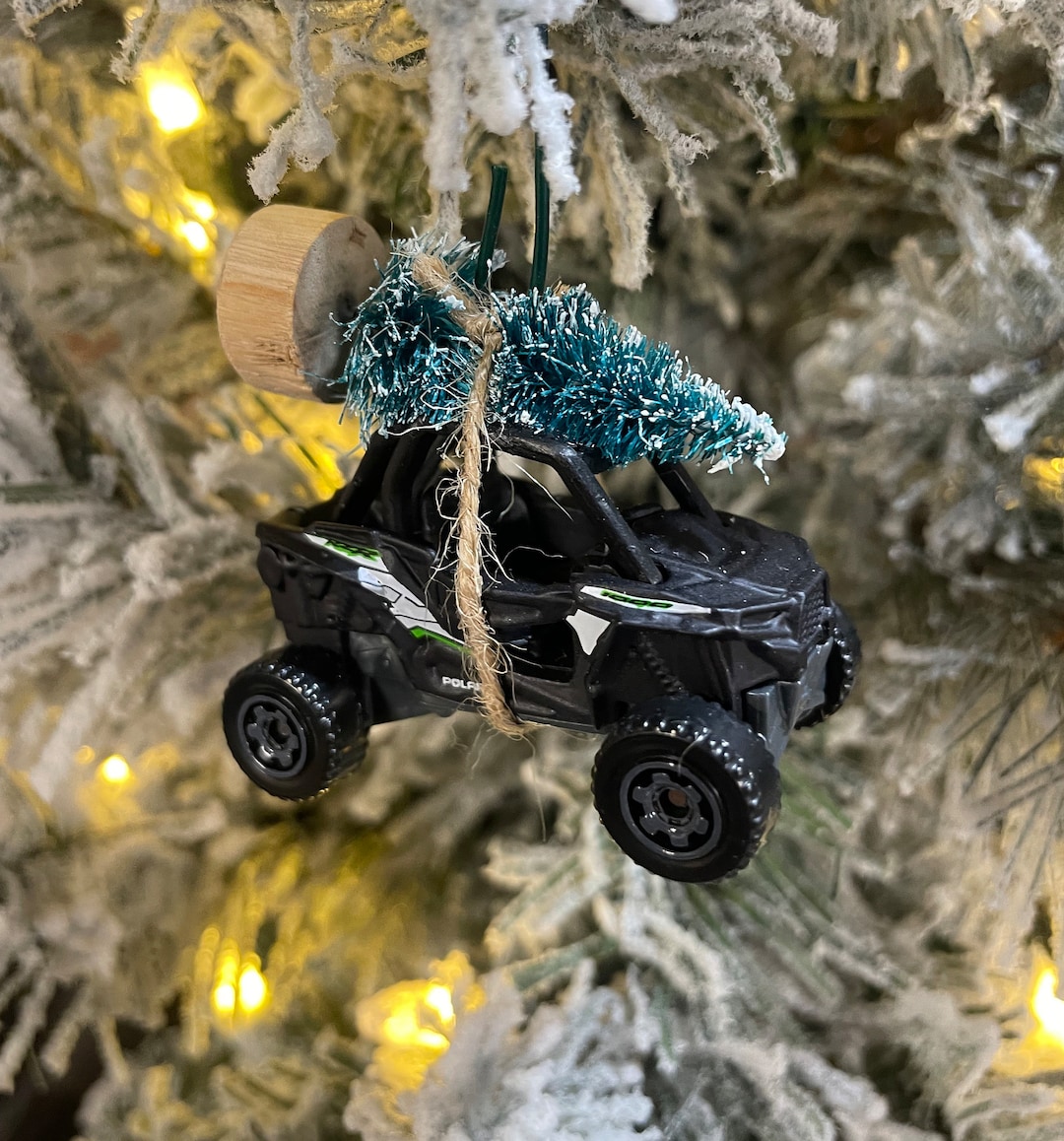 Polaris RZR Black Carrying Christmas Tree Christmas Ornament Hot Wheel