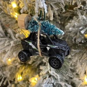 ポラリス RZR ブラック キャリー クリスマスツリー クリスマスオーナメント ホットホイール お父さん/息子 ゴルファーへのギフト 楽しいギフトアイデア
