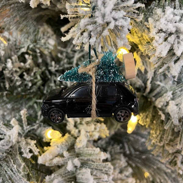 Honda E Black Christmas Tree Christmas Ornament Hot Wheel Car Green