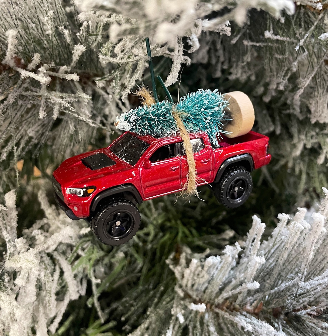 Toyota Red Carrying Christmas Tree Christmas Ornament Hot Wheel Gift for Dad / Son Etsy