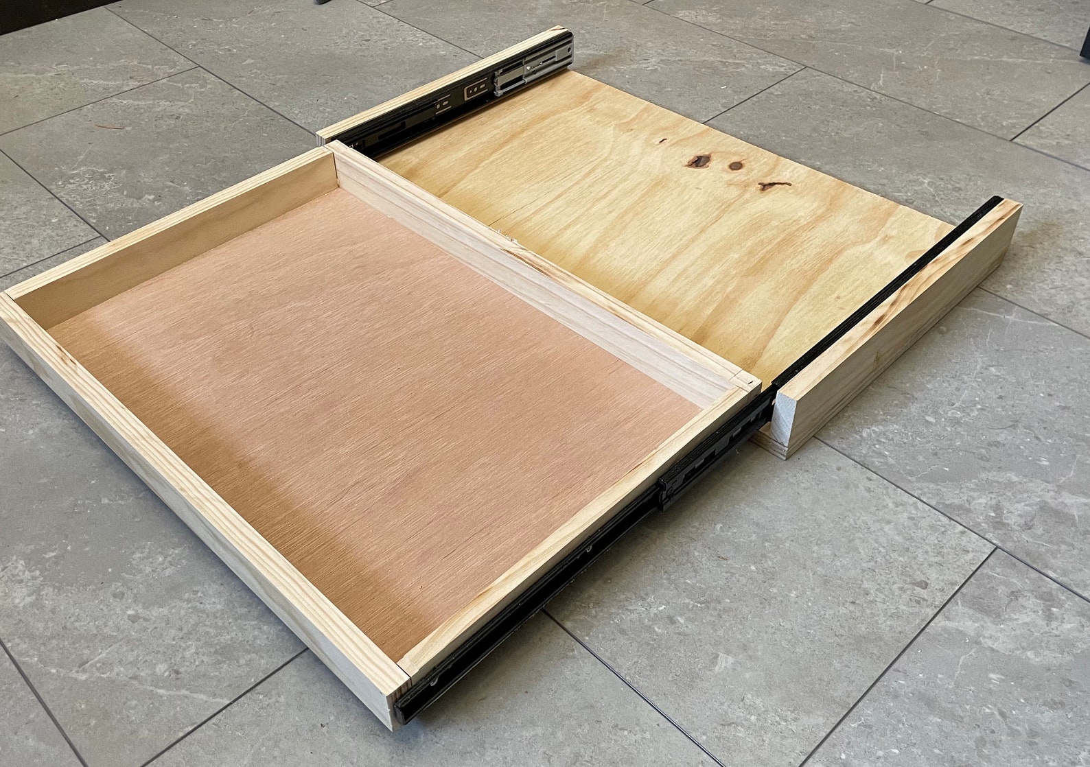 Toe Kick Drawer W/ Pushtoopen Slides Custom Made to Order Etsy