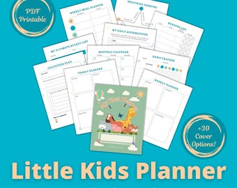 Ausdruckbarer Kinderplaner: Tagesablauf, Ziele, Dankbarkeit (PDF Download)