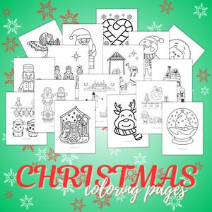 Printable Christmas Coloring Pages | Printable Coloring Pages | Christmas Coloring for Families | Christmas Activities | Christmas Printable