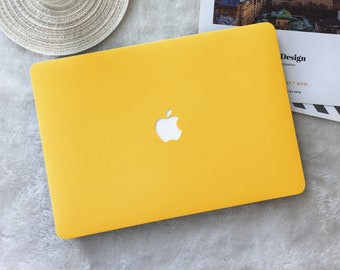 pastel yellow macbook case