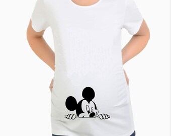 mickey mouse pregnant shirt