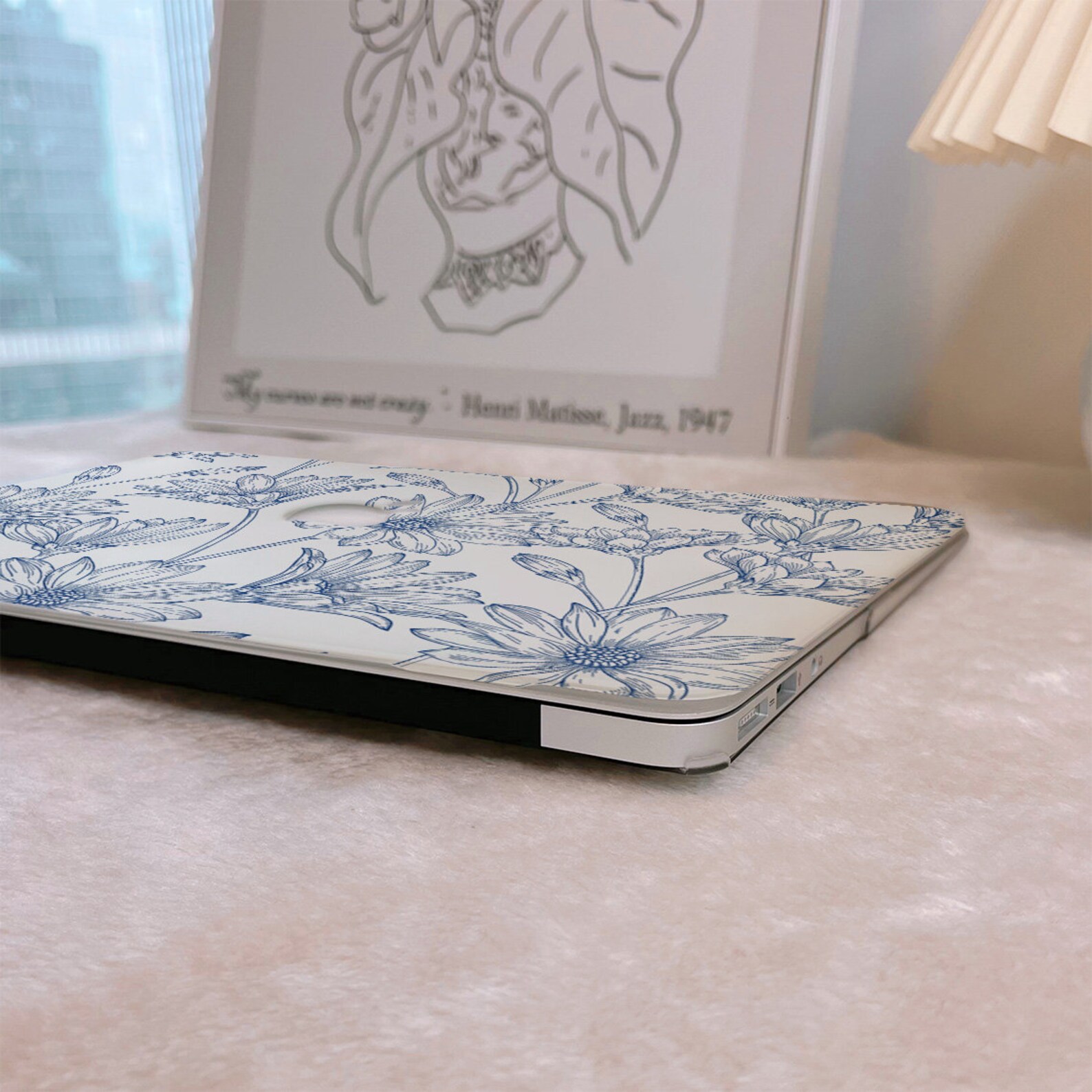 Elegant Blue Flowers Macbook Case for New Pro Mac Laptop Etsy