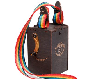 Rainbow Camera Neck Strap: Vintage Film Camera Accessory