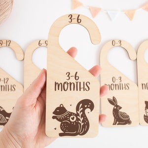 Baby Closet Dividers, Closet Organizer, Closet Dividers, Woodland Nursery Decor Boy, Nursery Closet Dividers, Baby Clothes Dividers
