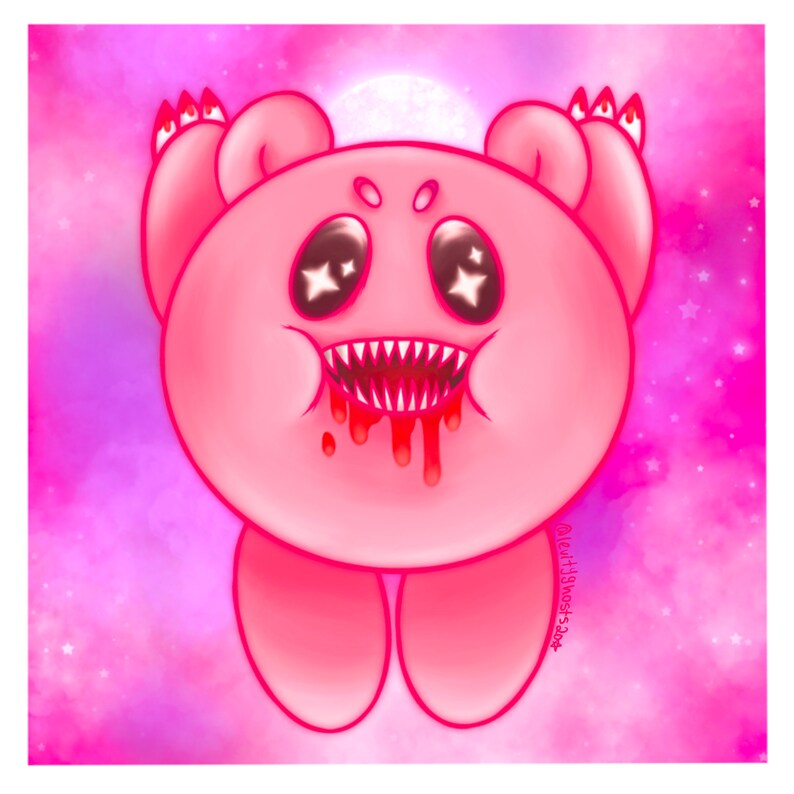 5x5 Art Print Gloomy Bear Kirby B2g1 Prints Art Collectibles Scottironworks Com