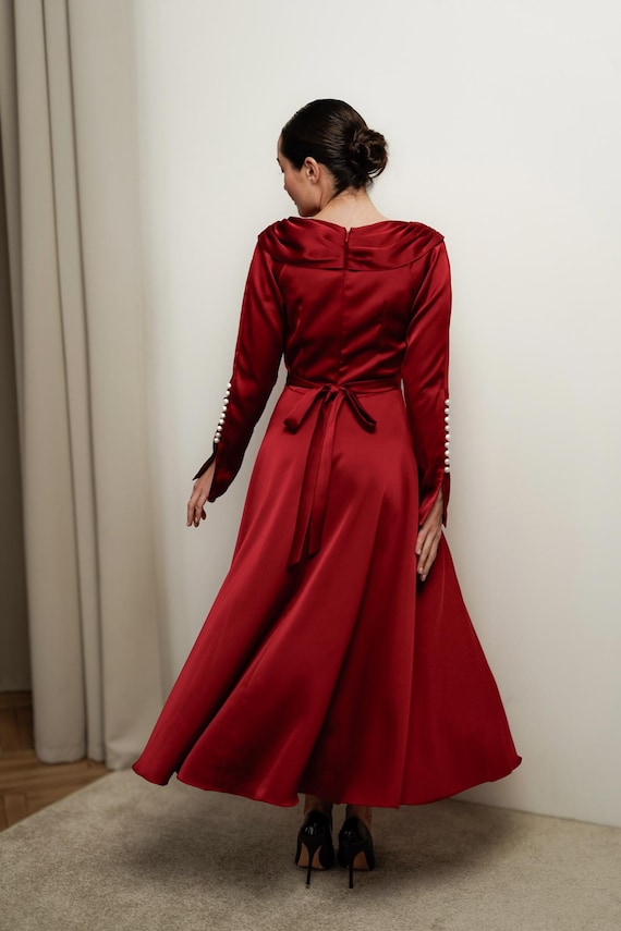 knee length dresses for ladies Honey Silk