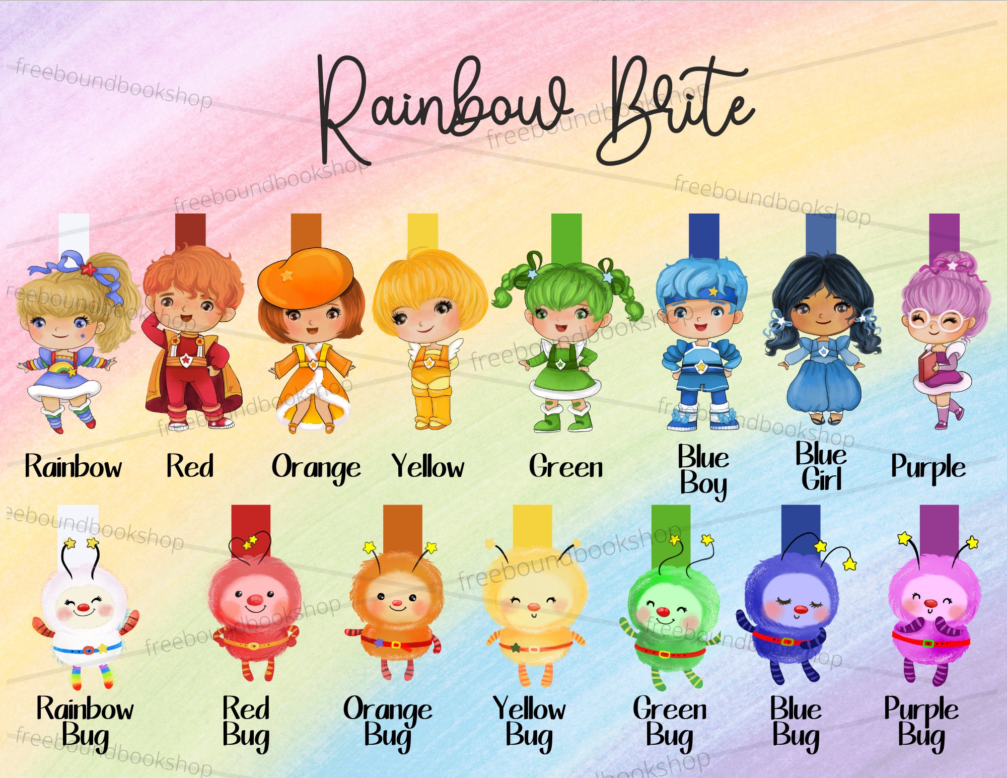 Rainbow Brite Color Kids Names Rainbow Brite Color Kids Names