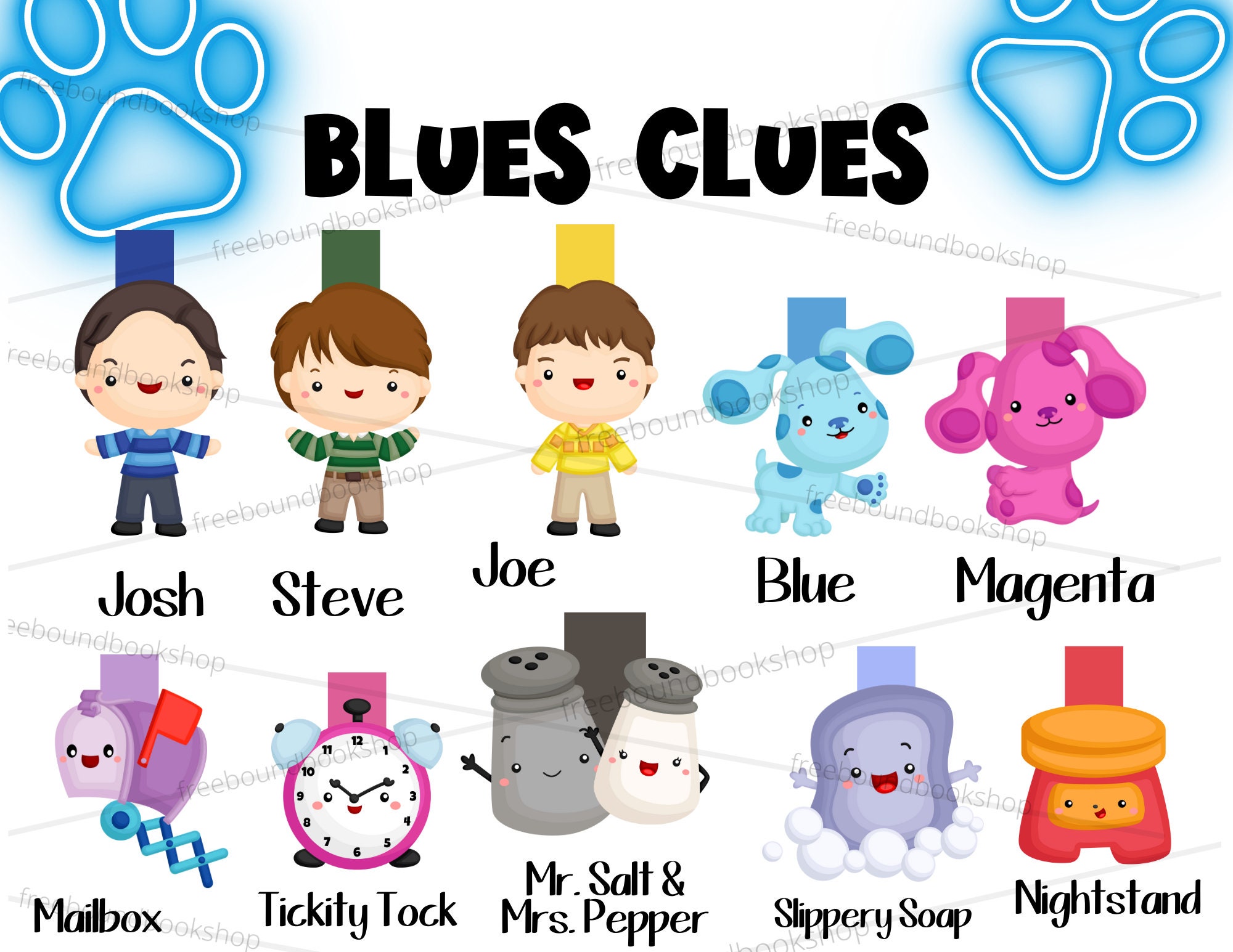 blues clues characters magenta