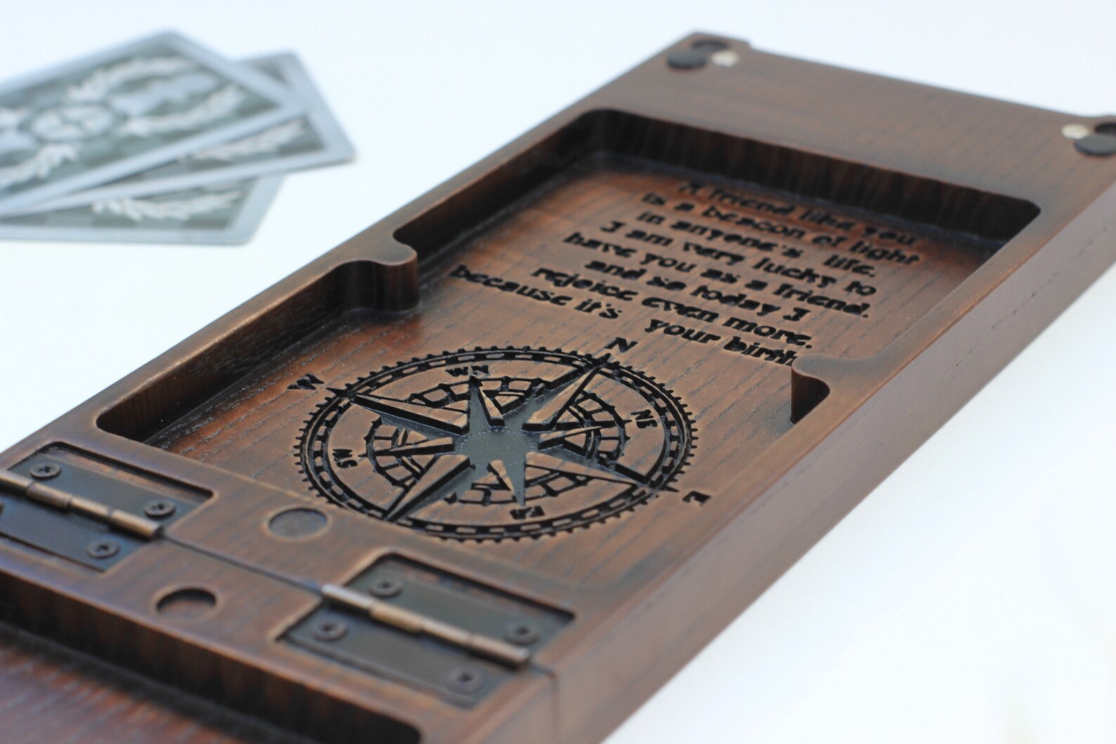 Travel Cribbage Board Cribbage Board Custom Folding Cribbage Etsy