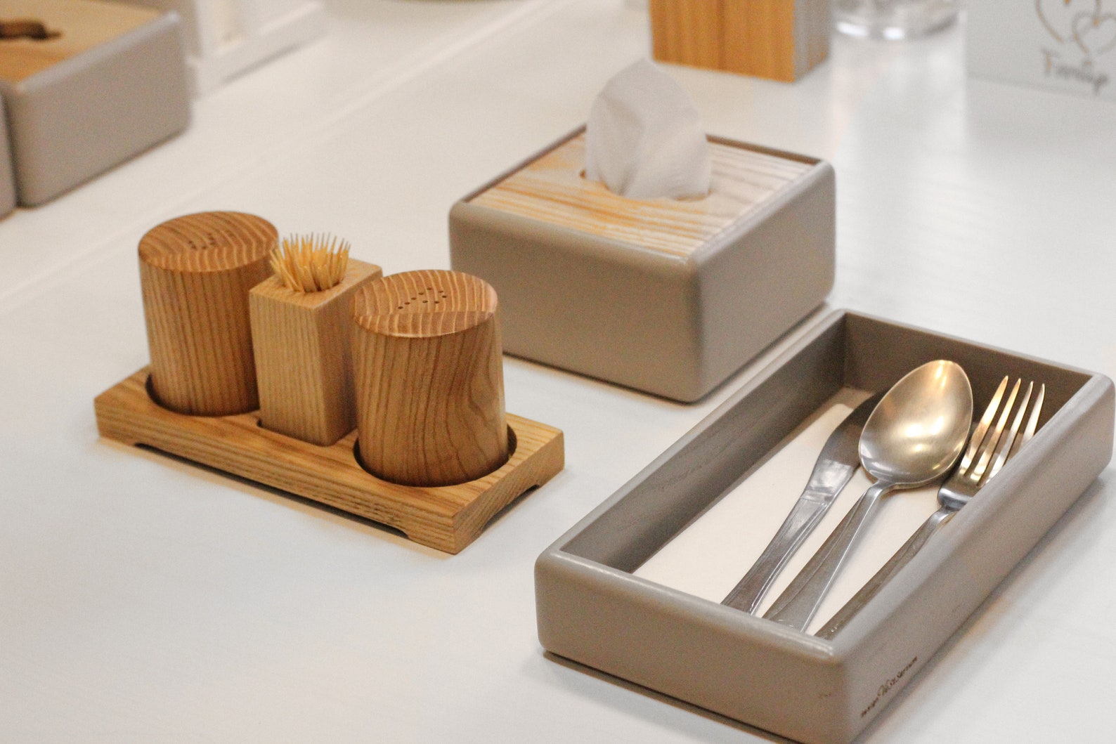 Restaurant napkin holder Wooden napkin holder Tissue box Etsy
