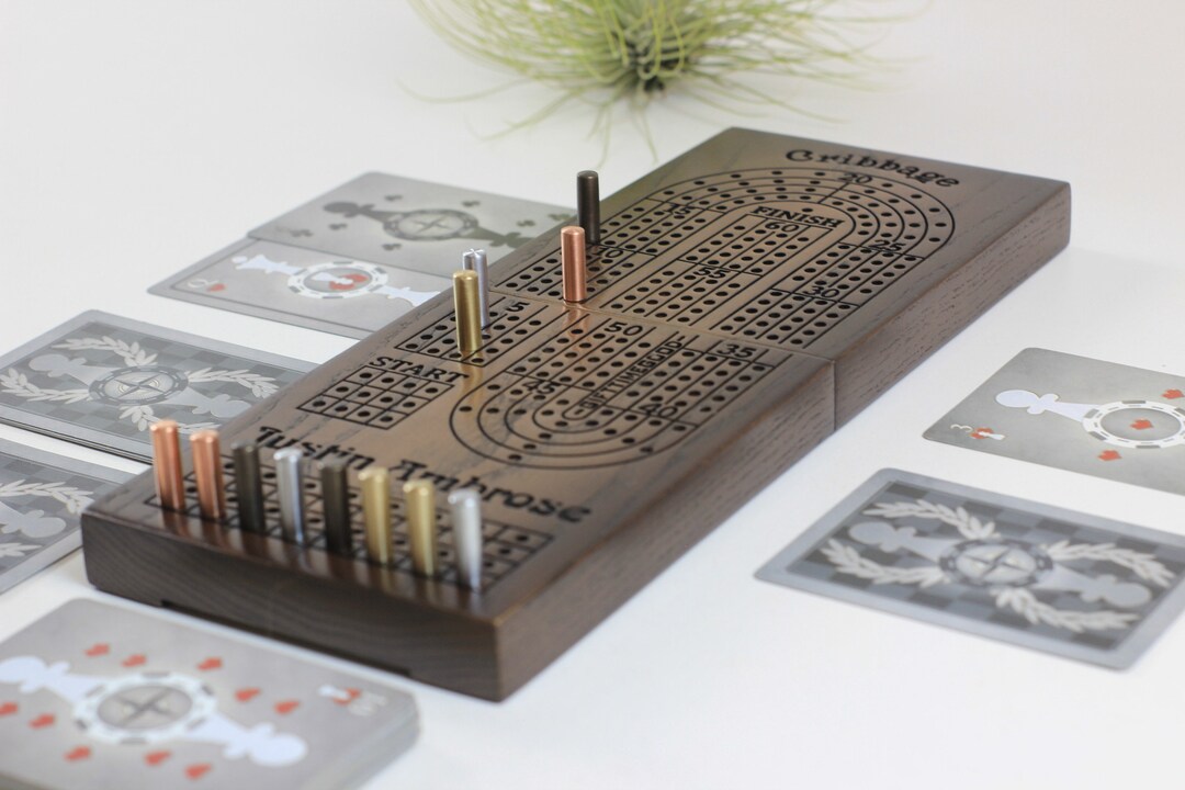 Travel Cribbage Board 60 Points Cribbage Board Custom Folding Cribbage