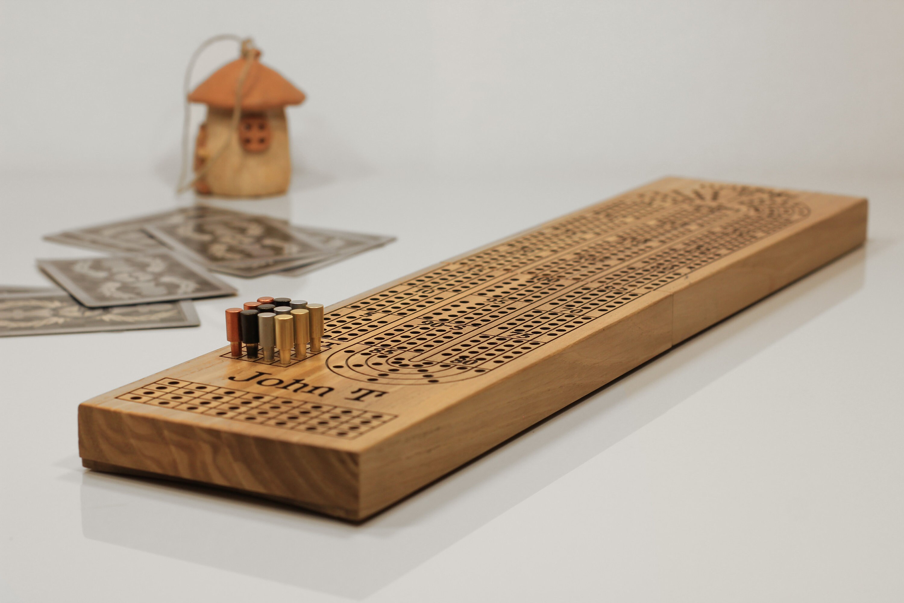 Cribbage Wood Plank. Cribbage. Folding Cribbage 4 Players. Etsy