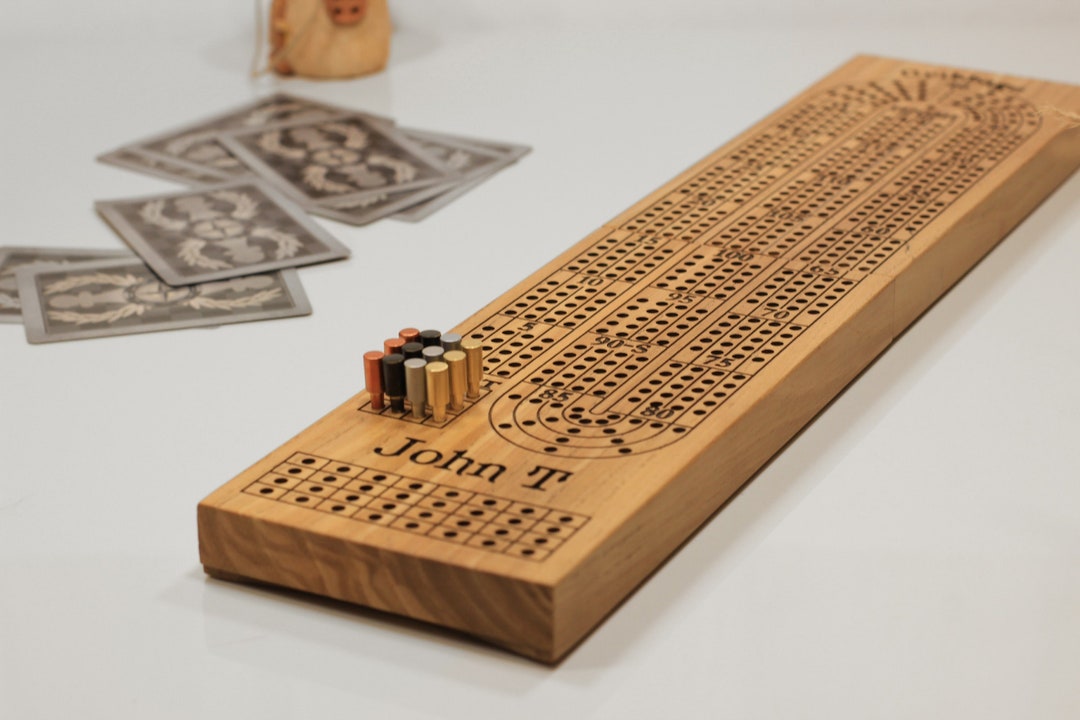 Cribbage Board Game Cribbage Game Wooden Cribbage Games Etsy