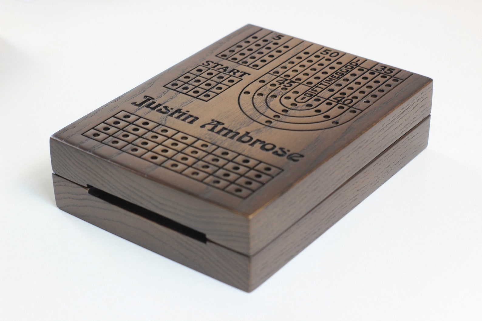 Travel Cribbage Board Cribbage Board Custom Folding Cribbage Etsy