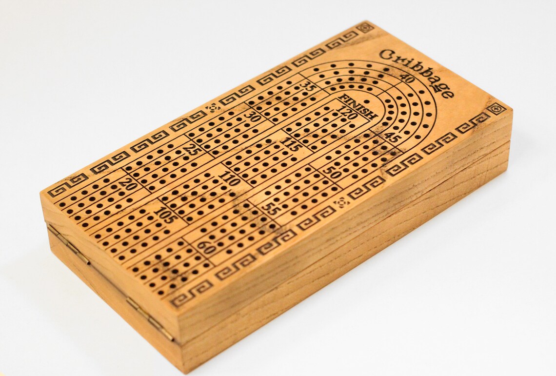 Cribbage Board. 4 Player Cribbage. Strategy Game. Wooden Board Etsy UK