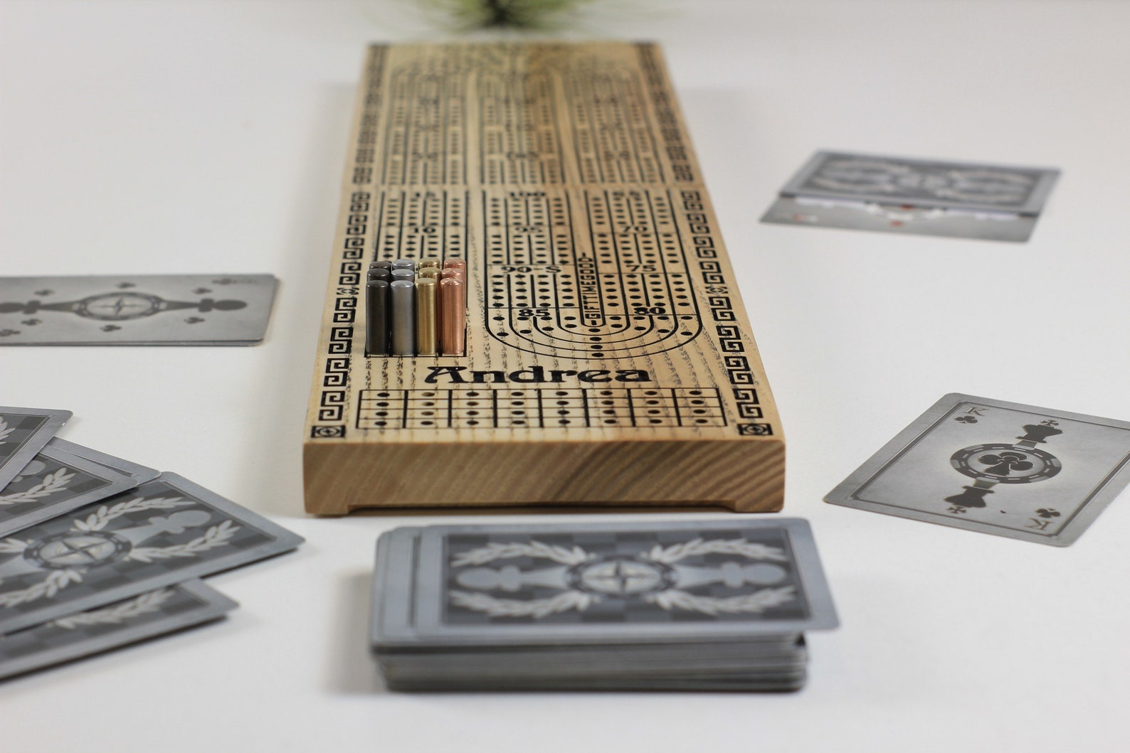 Personalized Folding Cribbage Board Wood Cribbage Board Etsy