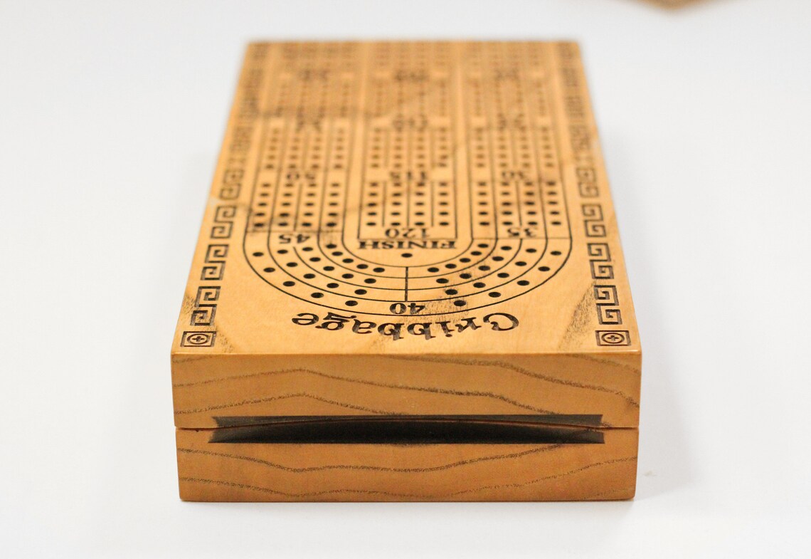 Cribbage Board. 4 Player Cribbage. Strategy Game. Wooden Board Etsy UK