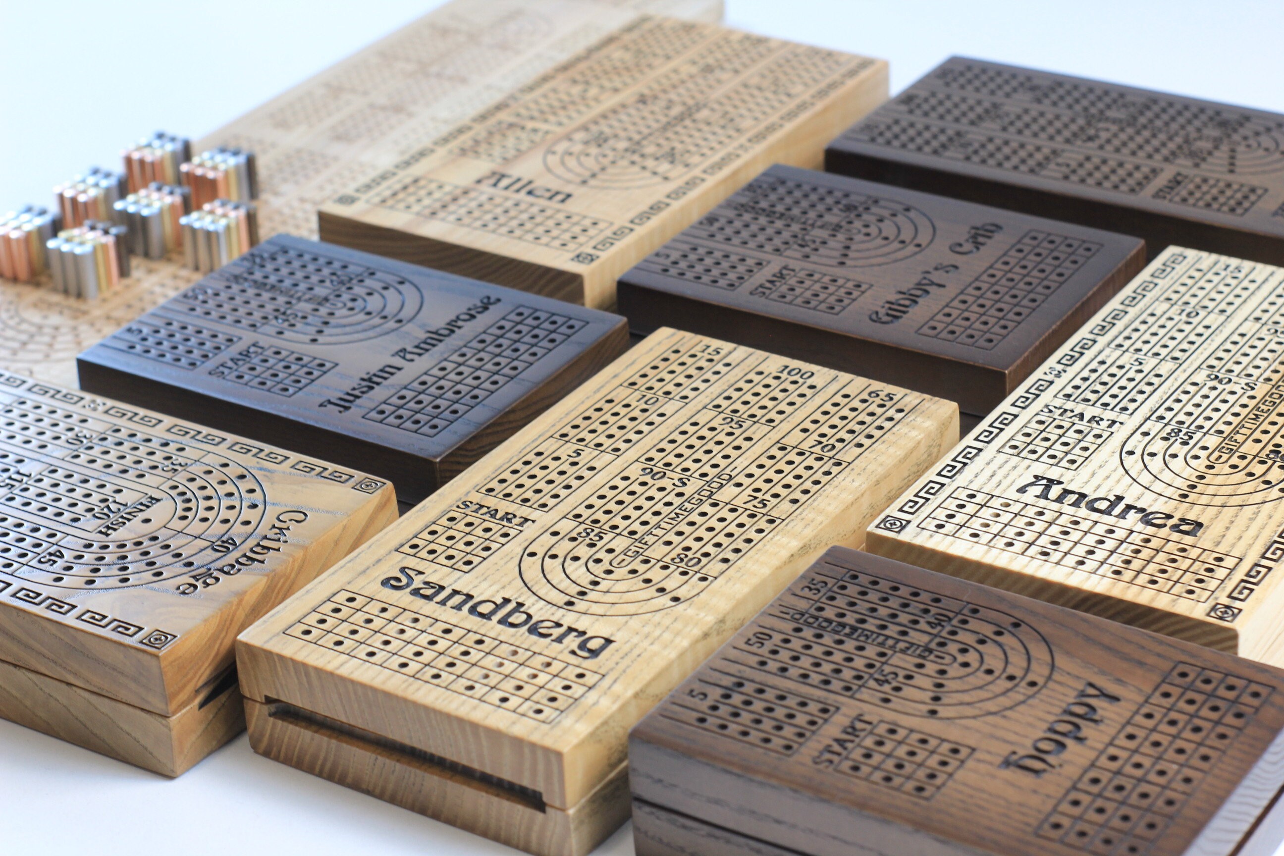 Travel Cribbage Board Cribbage Board 60points Cribbage 4 Etsy