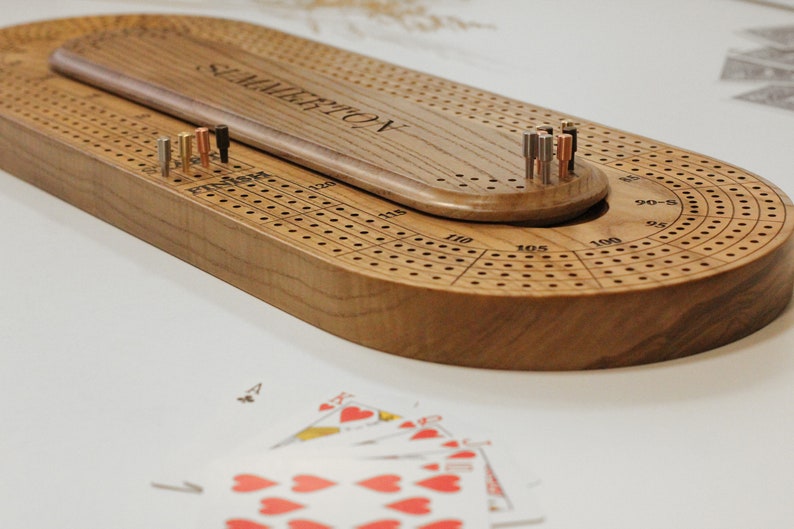Cribbage board. Cribbage wood plank. Gifts gifts for seniors. Etsy