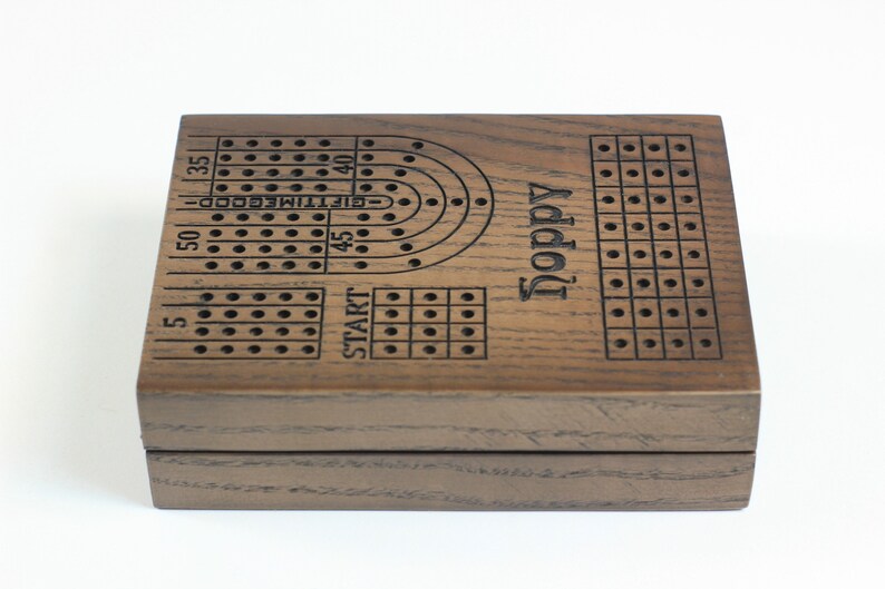 Cribbage Wood Plank. 4 Player Cribbage Board. Personalized Etsy
