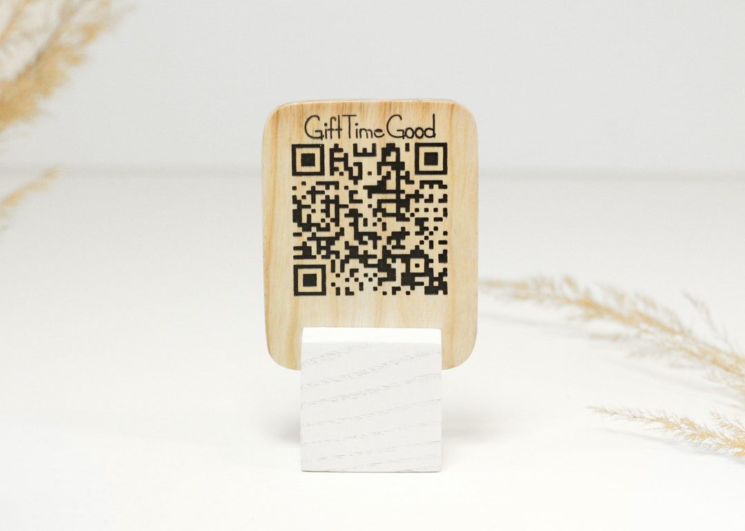 Menu Holder Qrcode Wooden Menu Stand Restaurant Menu Cover Etsy